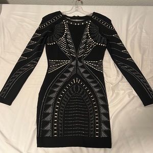 Fitted and sparkly dress!